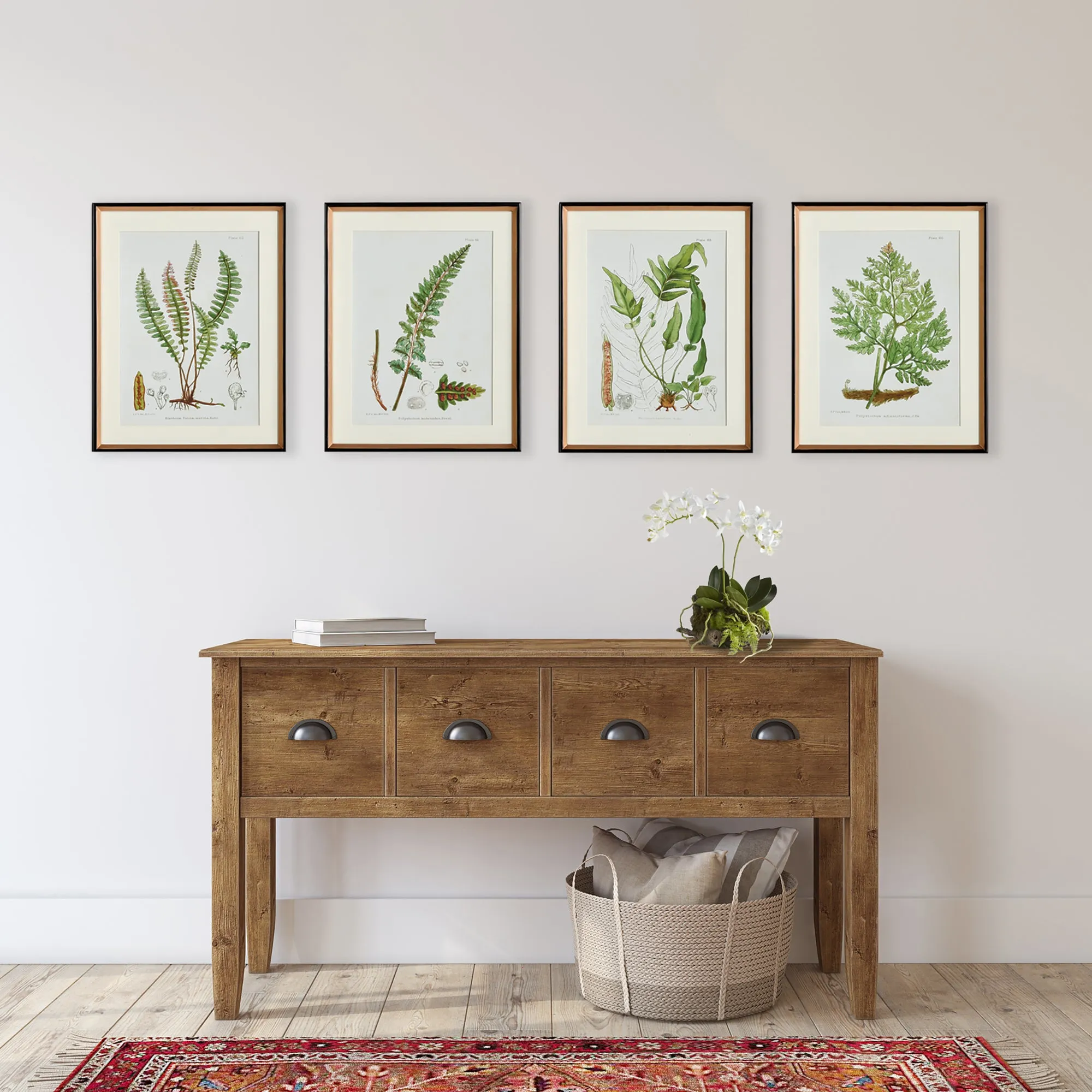 NAPA Home & Garden, STRUCTURAL FERN STUDY, SET OF 4,N3NH41