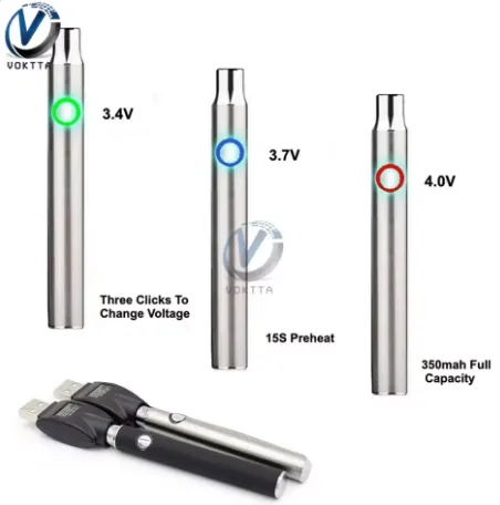NEW Black 350mAh 510 Thread Battery Pen Solder Iron Shaped Button Battery Set Heat Devices Adjustment Heating Kit