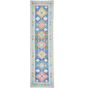New Colorful Traditional Tribal Kazak Design Modern wool Rug (Size 2.6 X 9.5) Cwral-8289