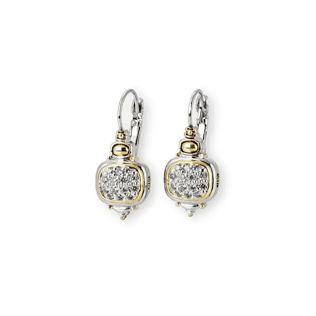 Nouveau Collection - Cubic Zirconia French Wire Earrings