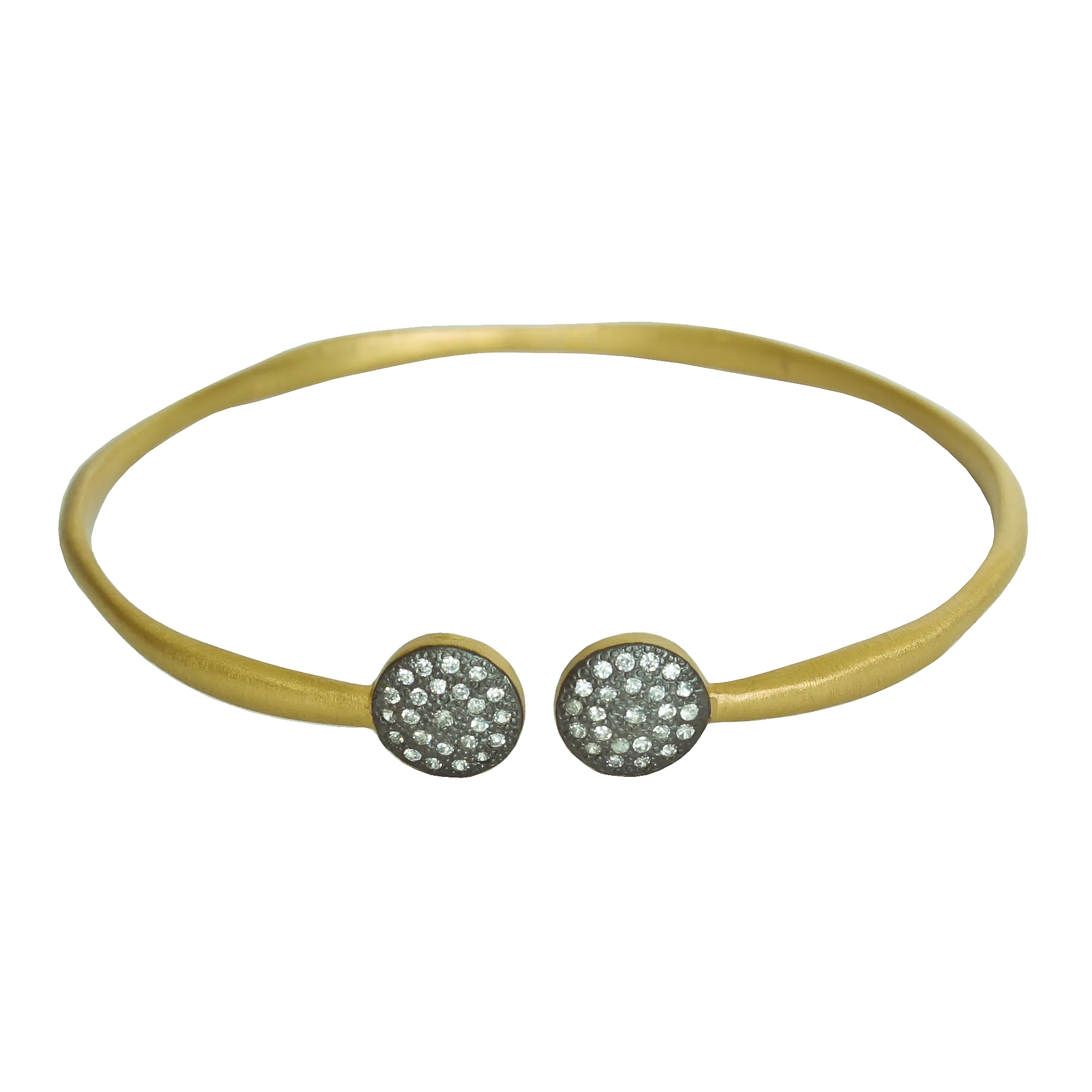 Nouveau Minimalist Gold Cuff Bracelet
