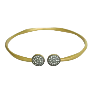 Nouveau Minimalist Gold Cuff Bracelet
