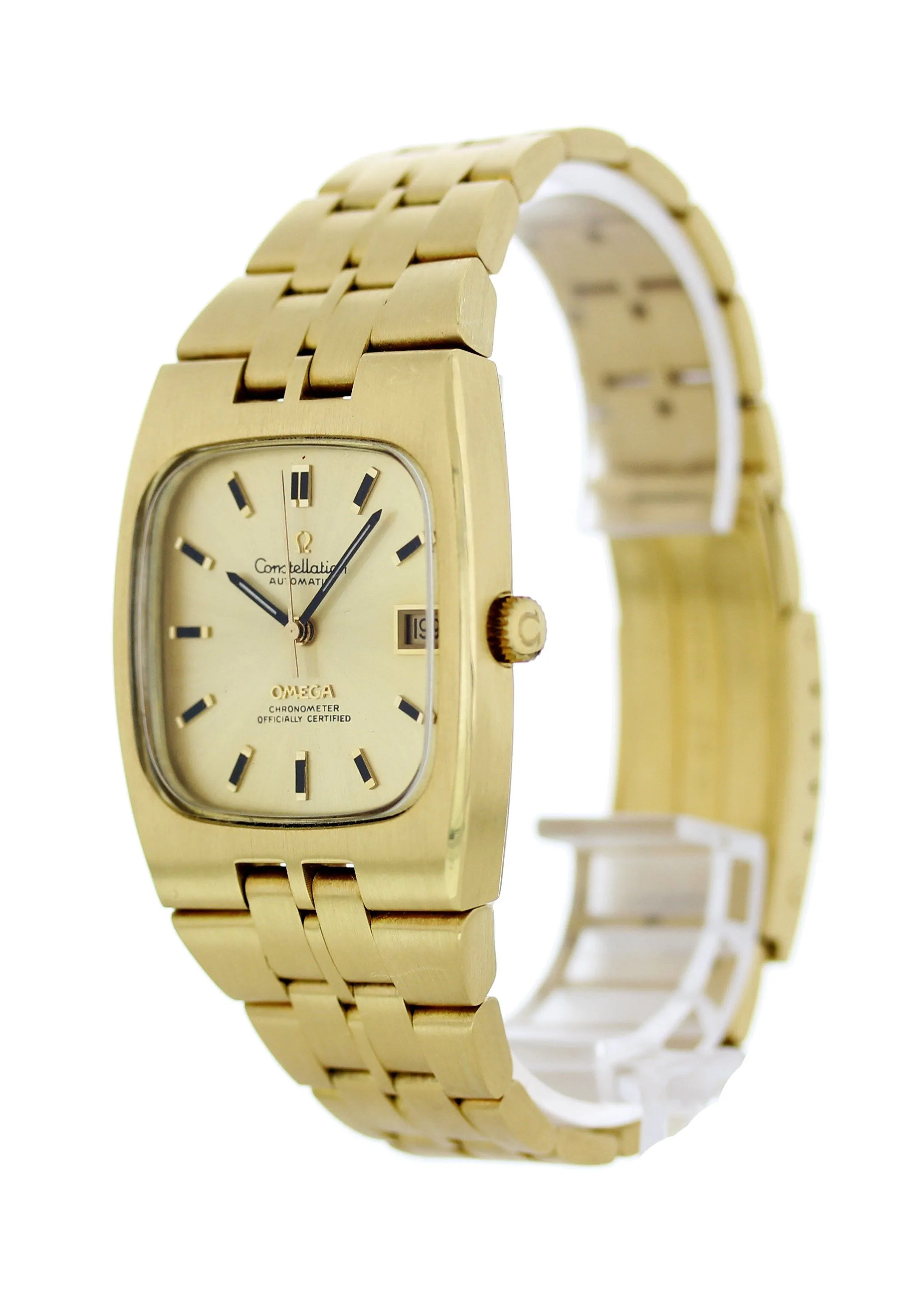 Omega Constellation Automatic 18k Yellow Gold Vintage Watch 168.0047