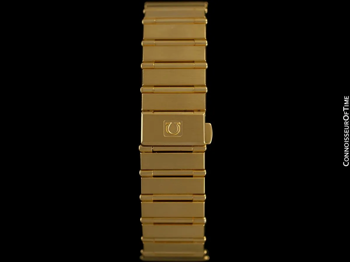 Omega Constellation Mens 35mm, Quartz, Day Date - 18K Gold Plated and Diamonds