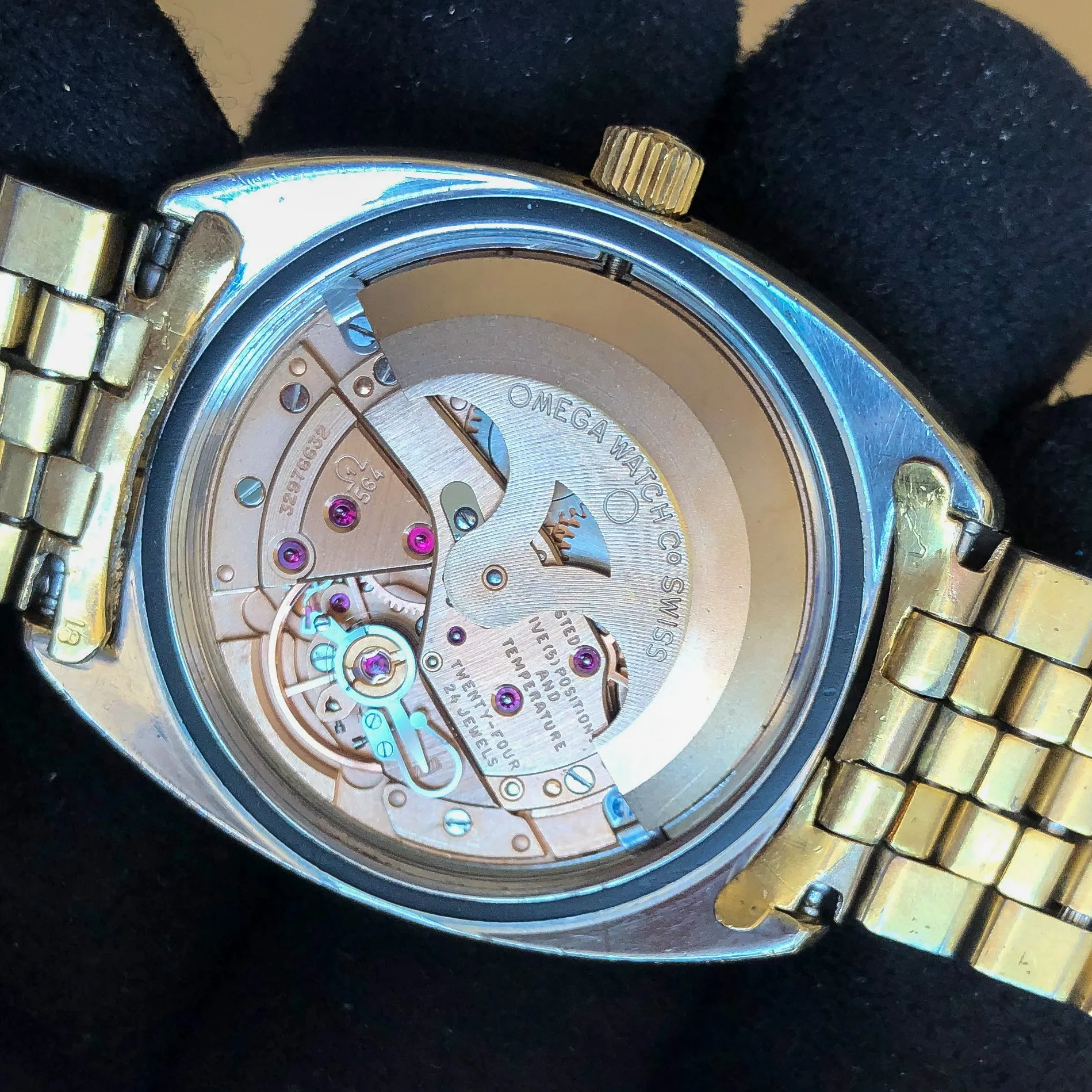 Omega Constellation "C" 168.017 Cal 564 Automatic Date Silver Dial c 1969 GoldCap Steel 35 mm