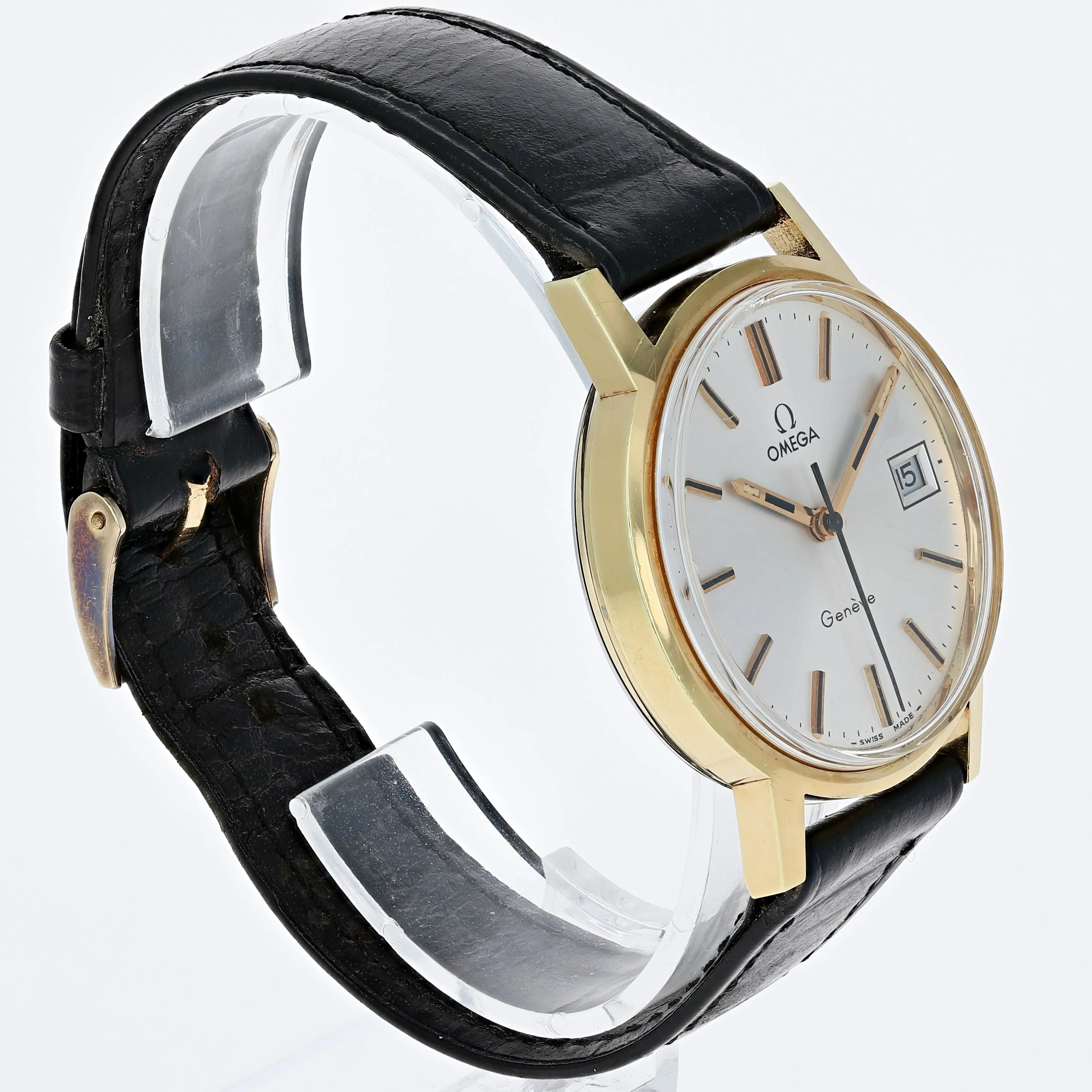 Omega Genève 136.0098 Papers Box Cal. 613 Manual 1974 Gold Plated 35 mm