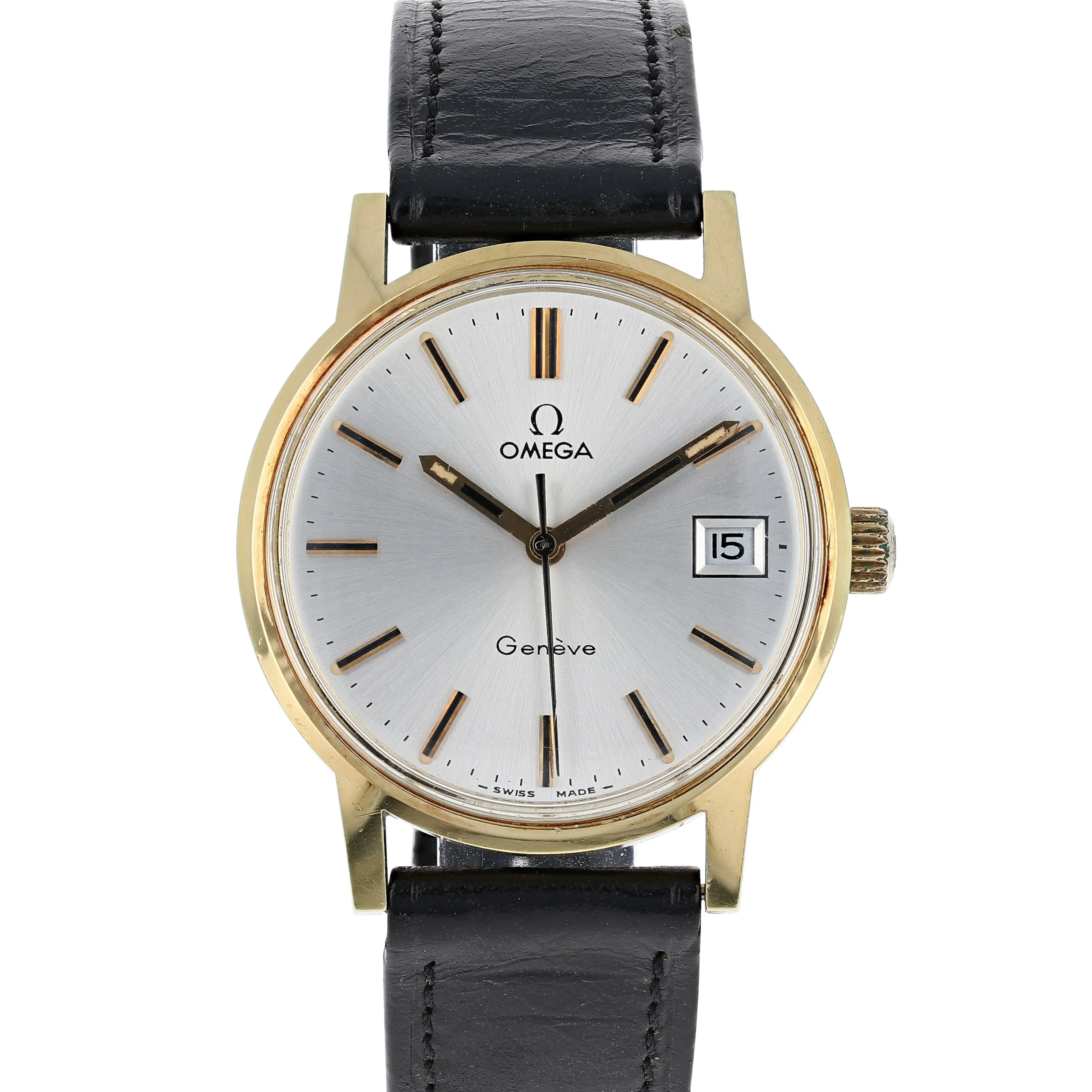Omega Genève 136.0098 Papers Box Cal. 613 Manual 1974 Gold Plated 35 mm
