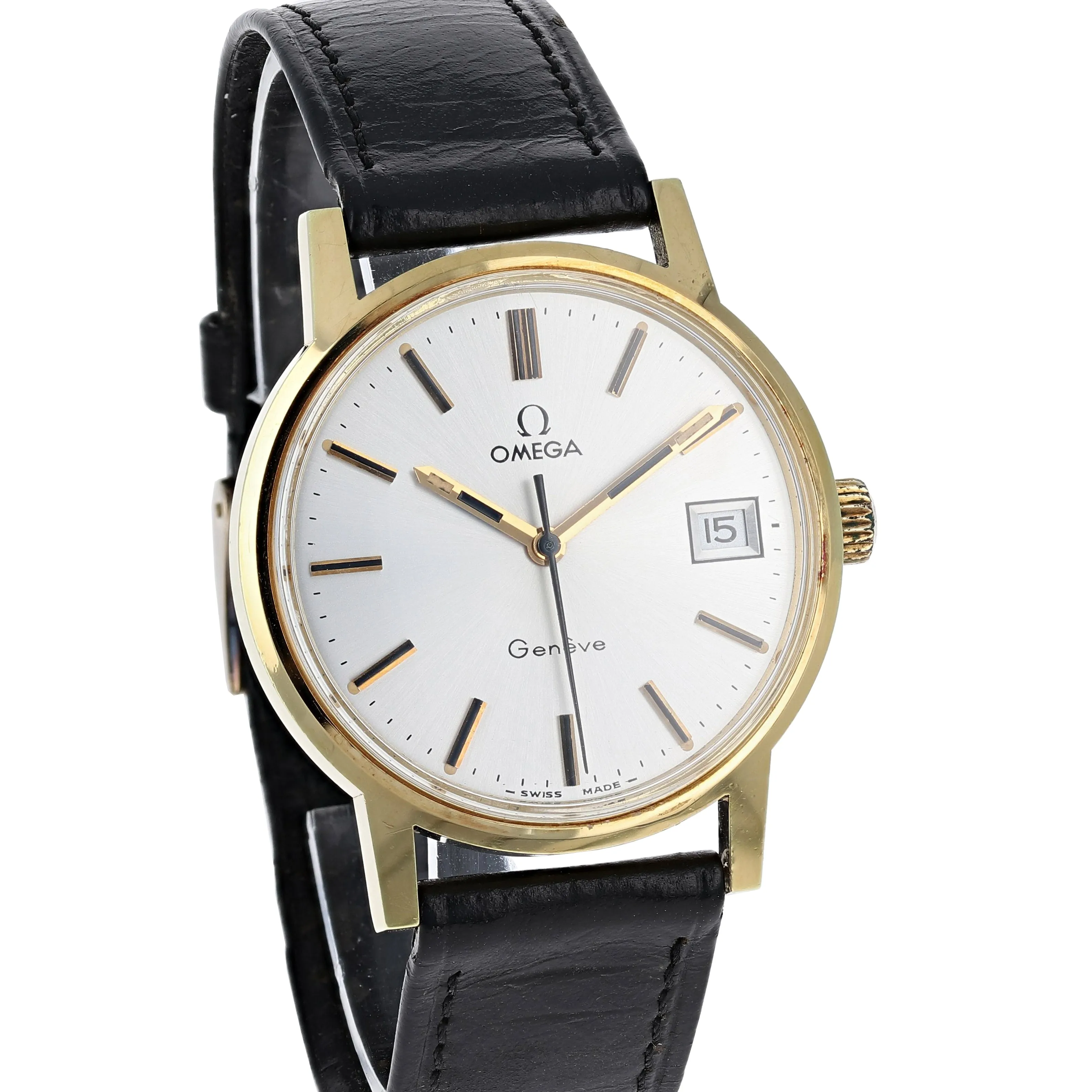 Omega Genève 136.0098 Papers Box Cal. 613 Manual 1974 Gold Plated 35 mm