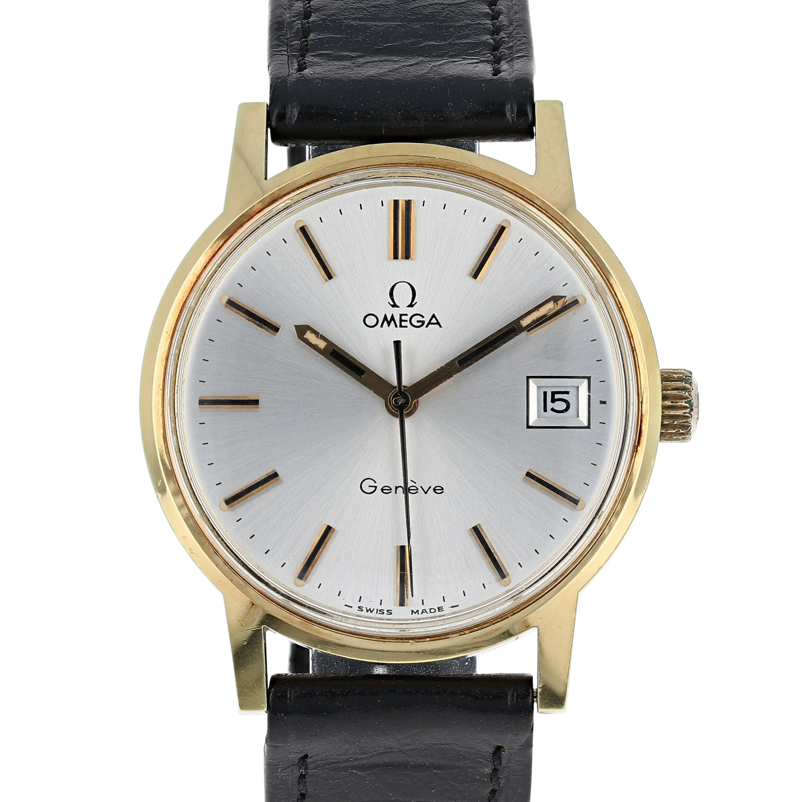 Omega Genève 136.0098 Papers Box Cal. 613 Manual 1974 Gold Plated 35 mm