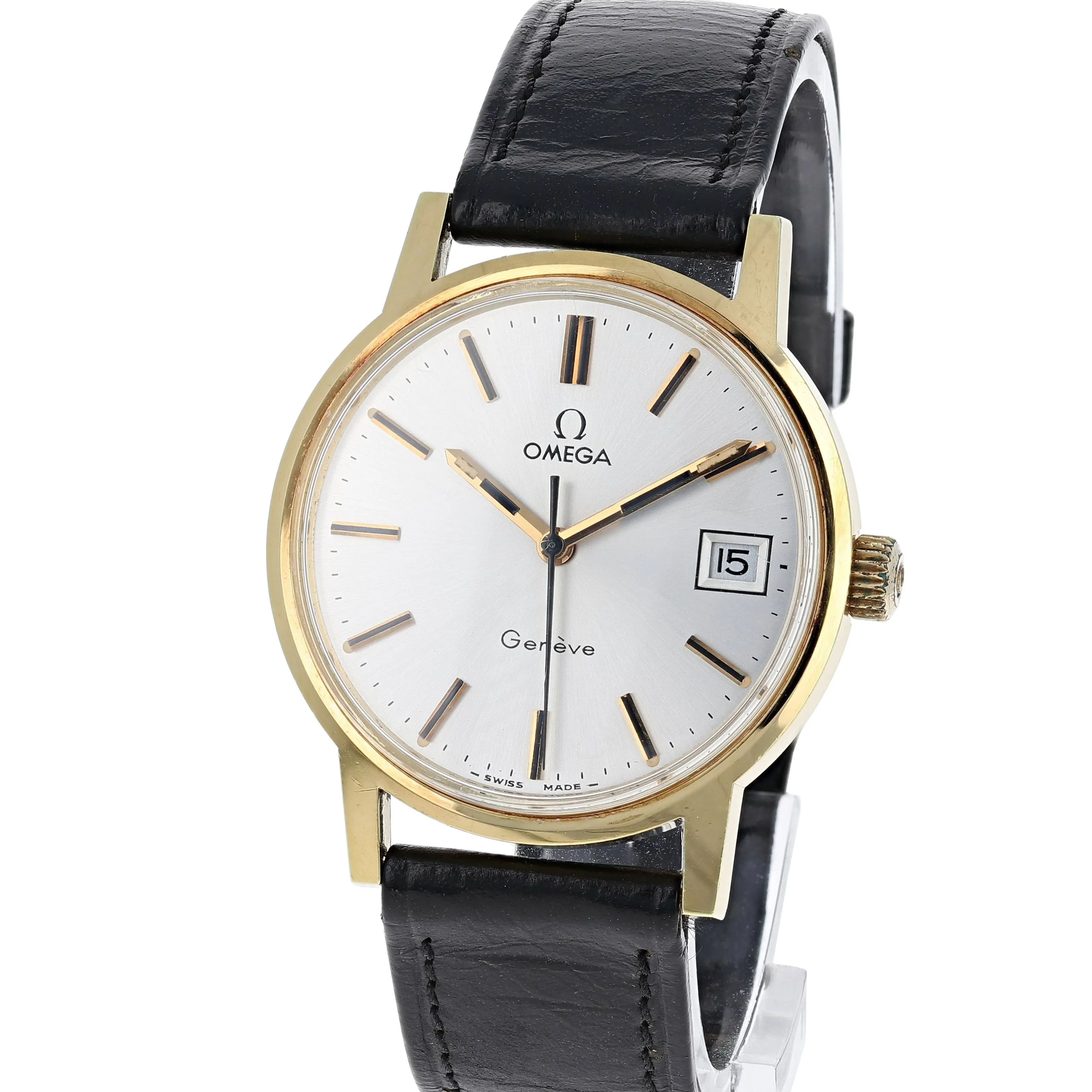 Omega Genève 136.0098 Papers Box Cal. 613 Manual 1974 Gold Plated 35 mm