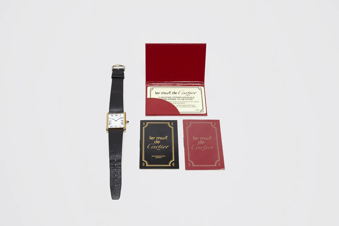Oversize Cartier Tank Automatic with Papers
