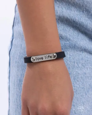 Paparazzi Love Life - Black Bracelet (Black Diamond Exclusive)