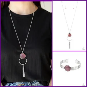 Paparazzi Nice To GLOW You Necklace Purple & Mystical Magic Bracelet Purple