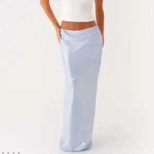 Peppermayo Exclusive - Algorithm Sequin Maxi Skirt - Blue Women’s SZ US 4