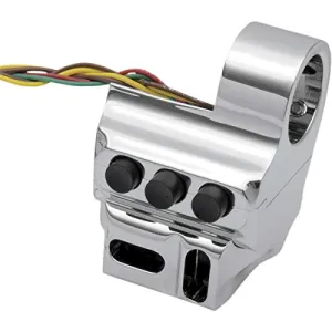 Performance Machine Contour Switch Housing (5-Button Brake) (Chrome)