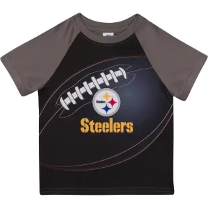 Pittsburgh Steelers Boys Short Sleeve Tee Shirt