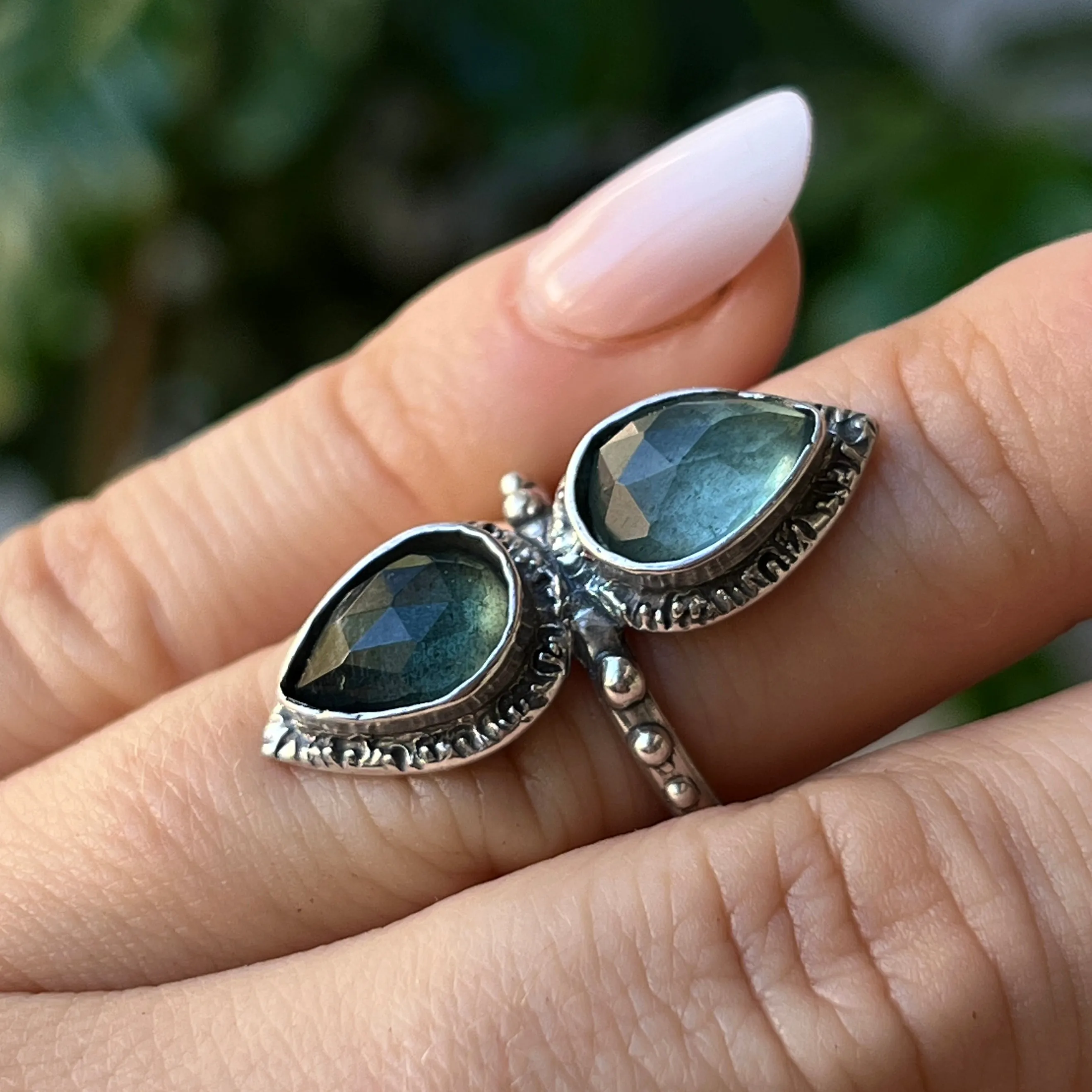 PRE-ORDER FOR MELISSA- Aquamarine Ring- Sz 5.25
