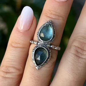PRE-ORDER FOR MELISSA- Aquamarine Ring- Sz 5.25