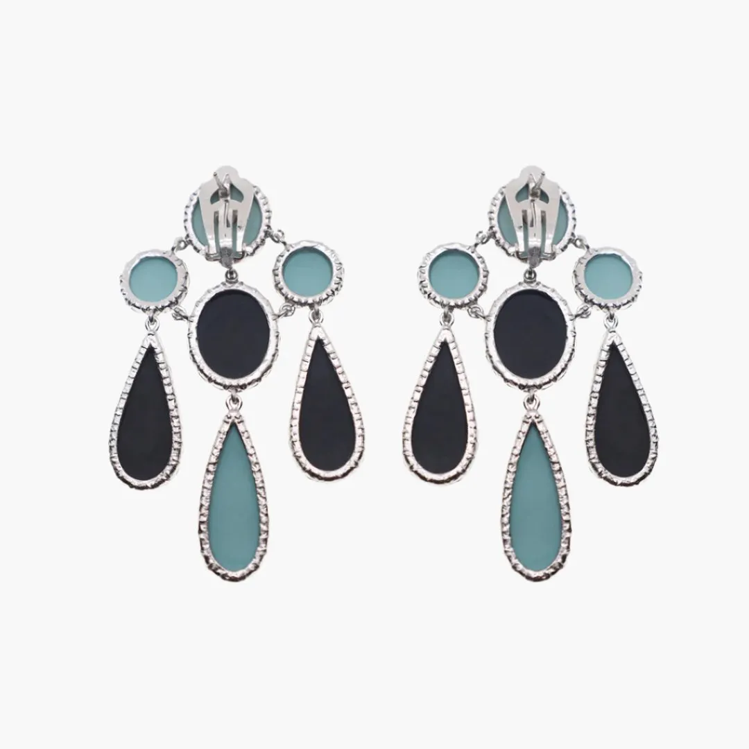 Profile of Women in Ancient Rome Cameo Chandelier Earrings