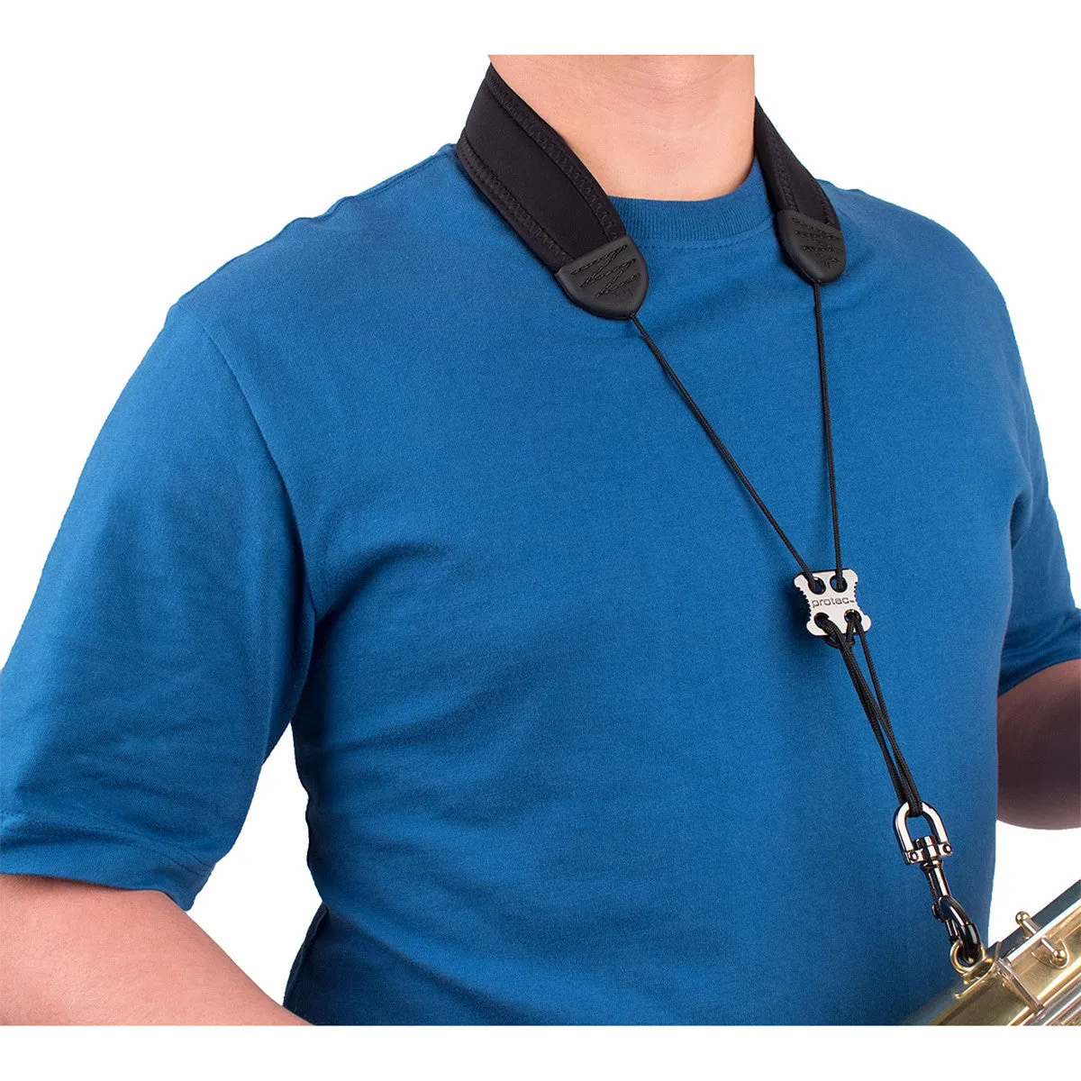 Protec Saxophone Neck Strap - Neoprene, Metal Snap Strong Cord Regular NC310M