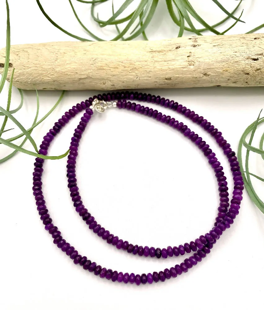 Purple Agate Necklace