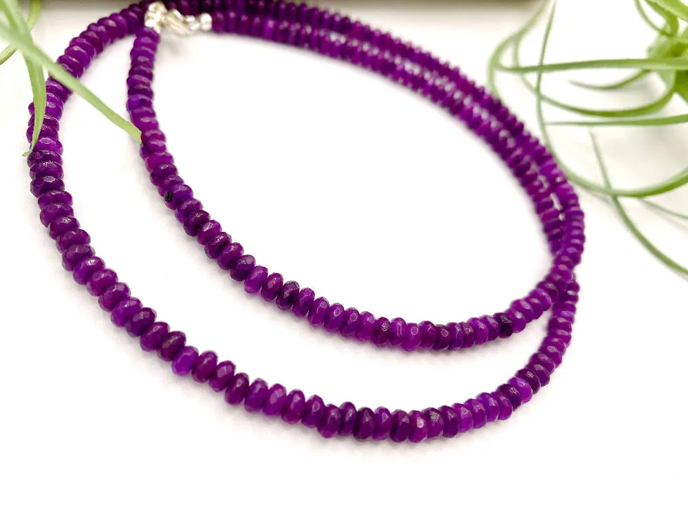 Purple Agate Necklace