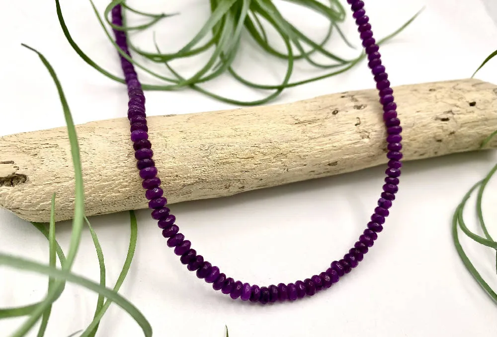 Purple Agate Necklace