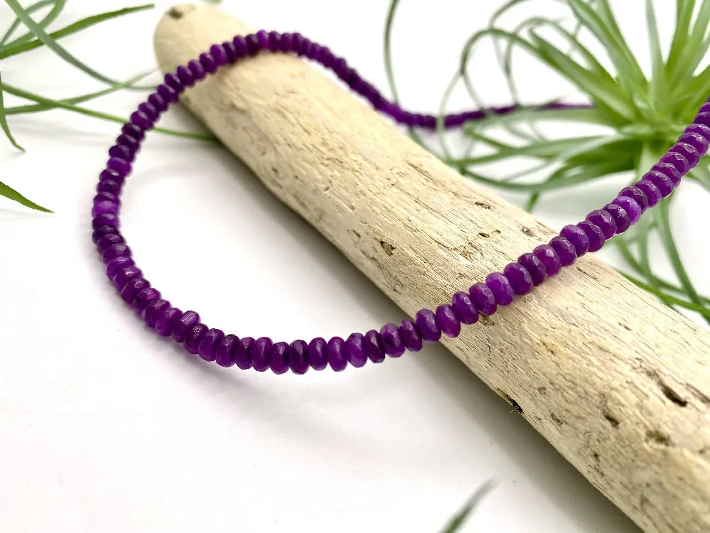 Purple Agate Necklace