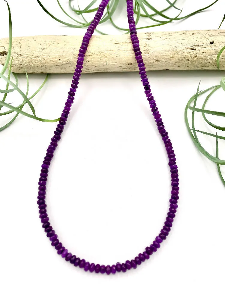Purple Agate Necklace