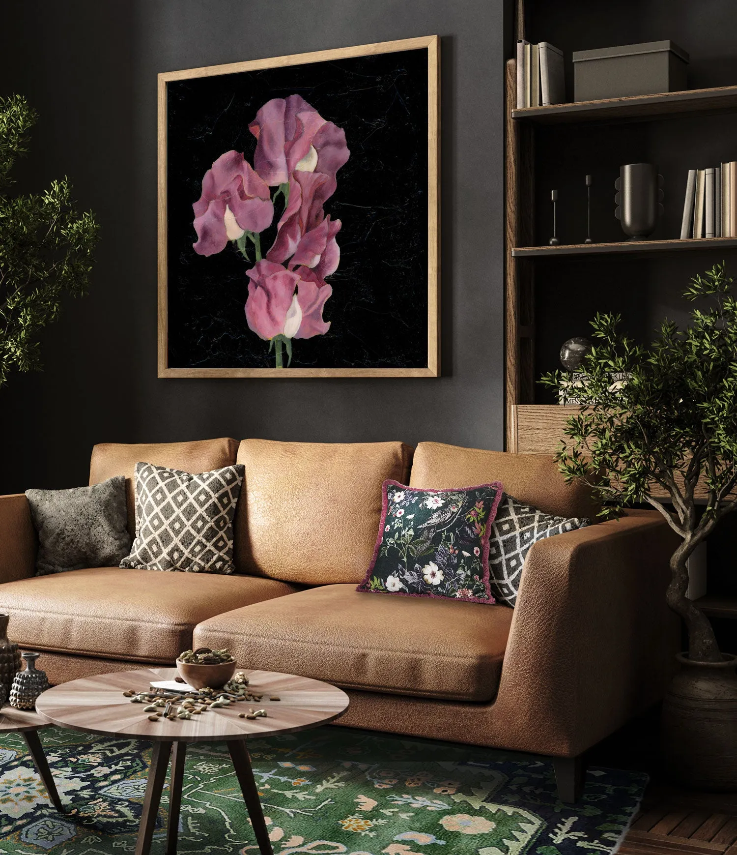 "Sincerity" Sweet Pea Flower Art Print