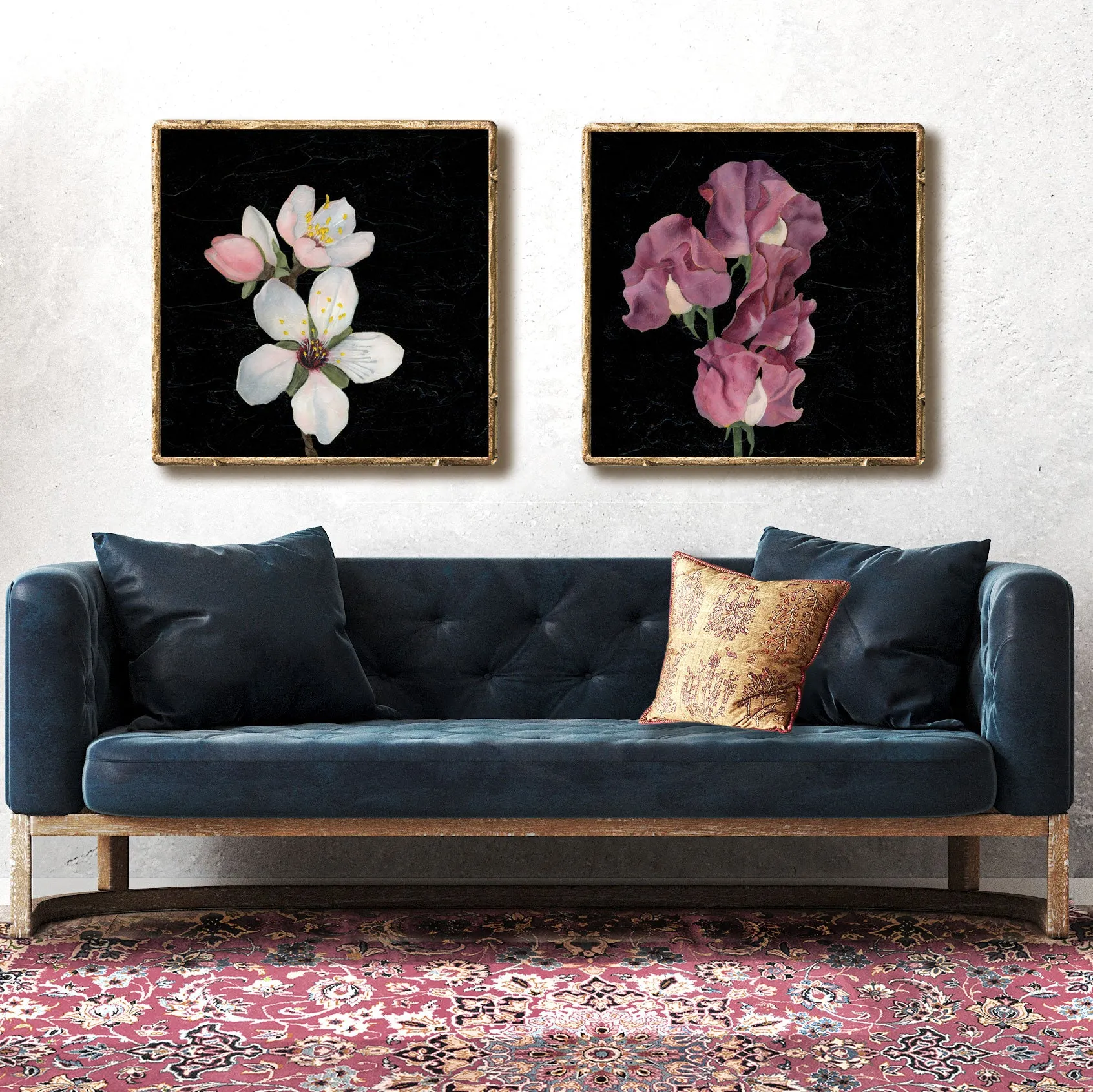 "Sincerity" Sweet Pea Flower Art Print