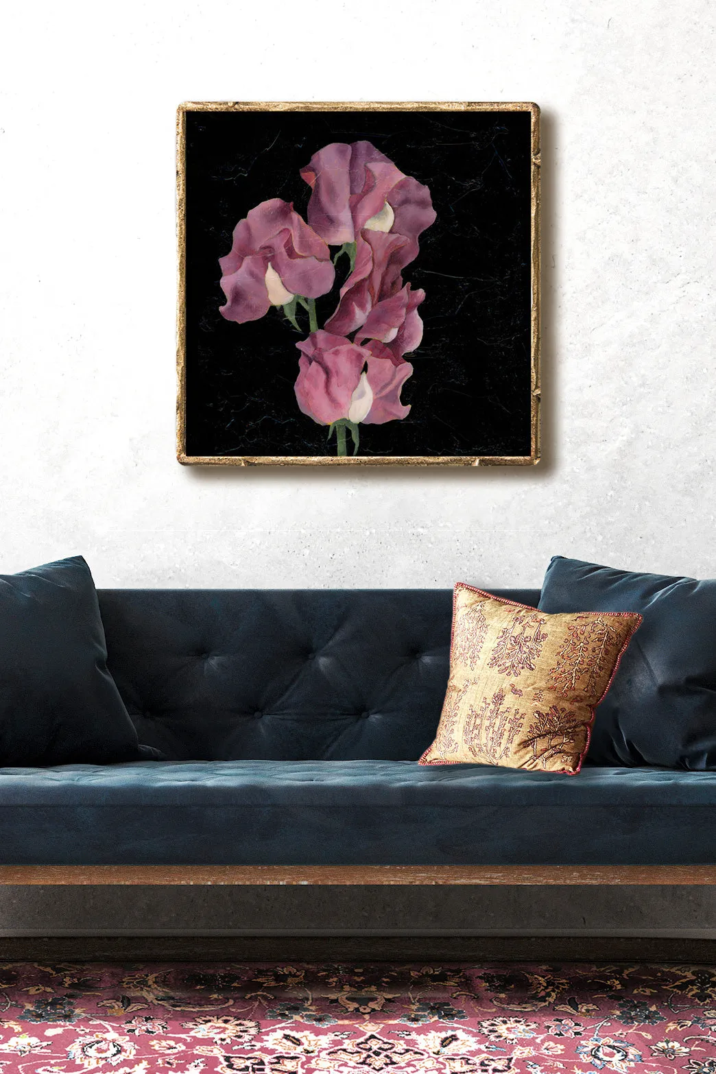 "Sincerity" Sweet Pea Flower Art Print
