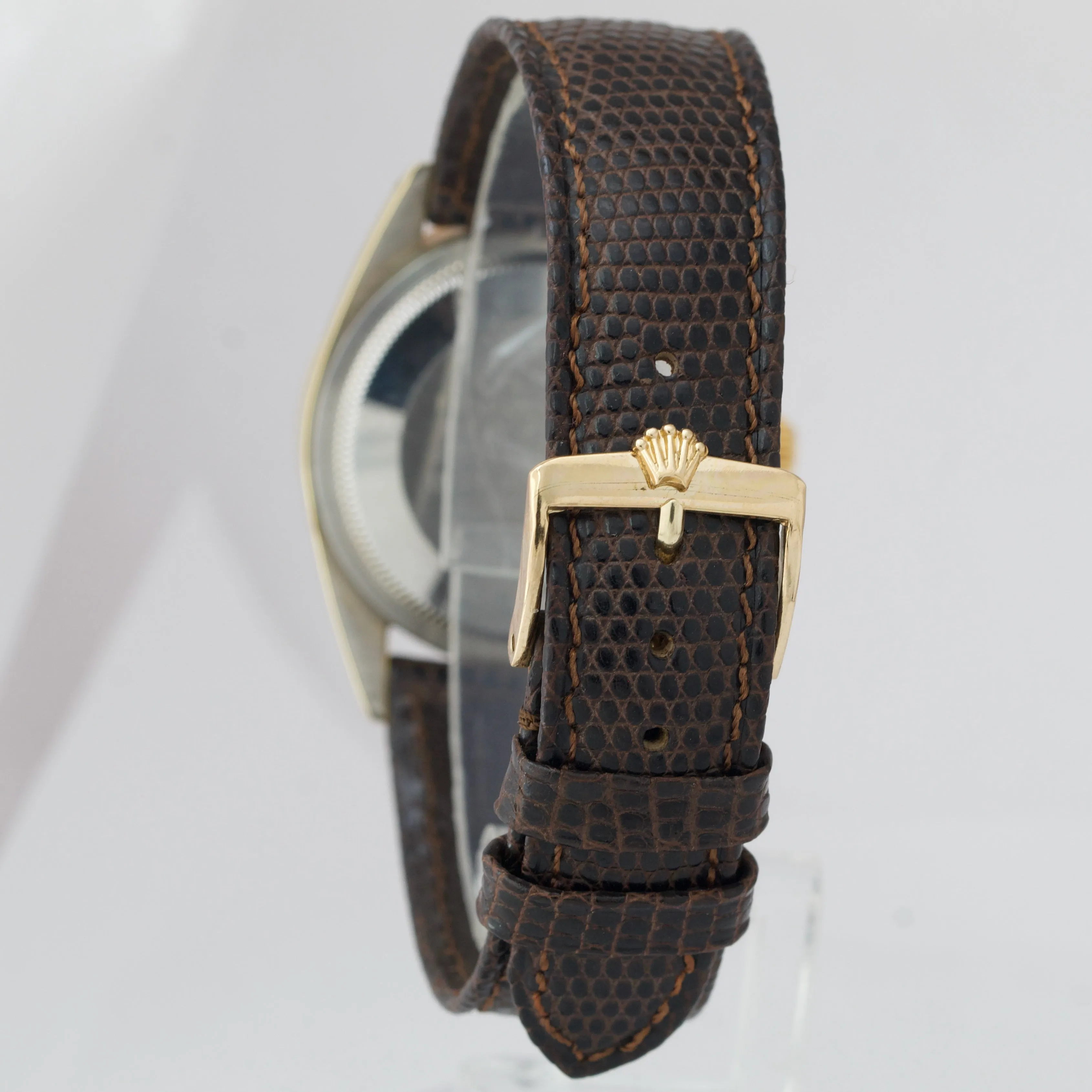 RARE Vintage 1984 HALLMARK Rolex Oyster Perpetual 34mm 14K Gold Shell Watch 1024