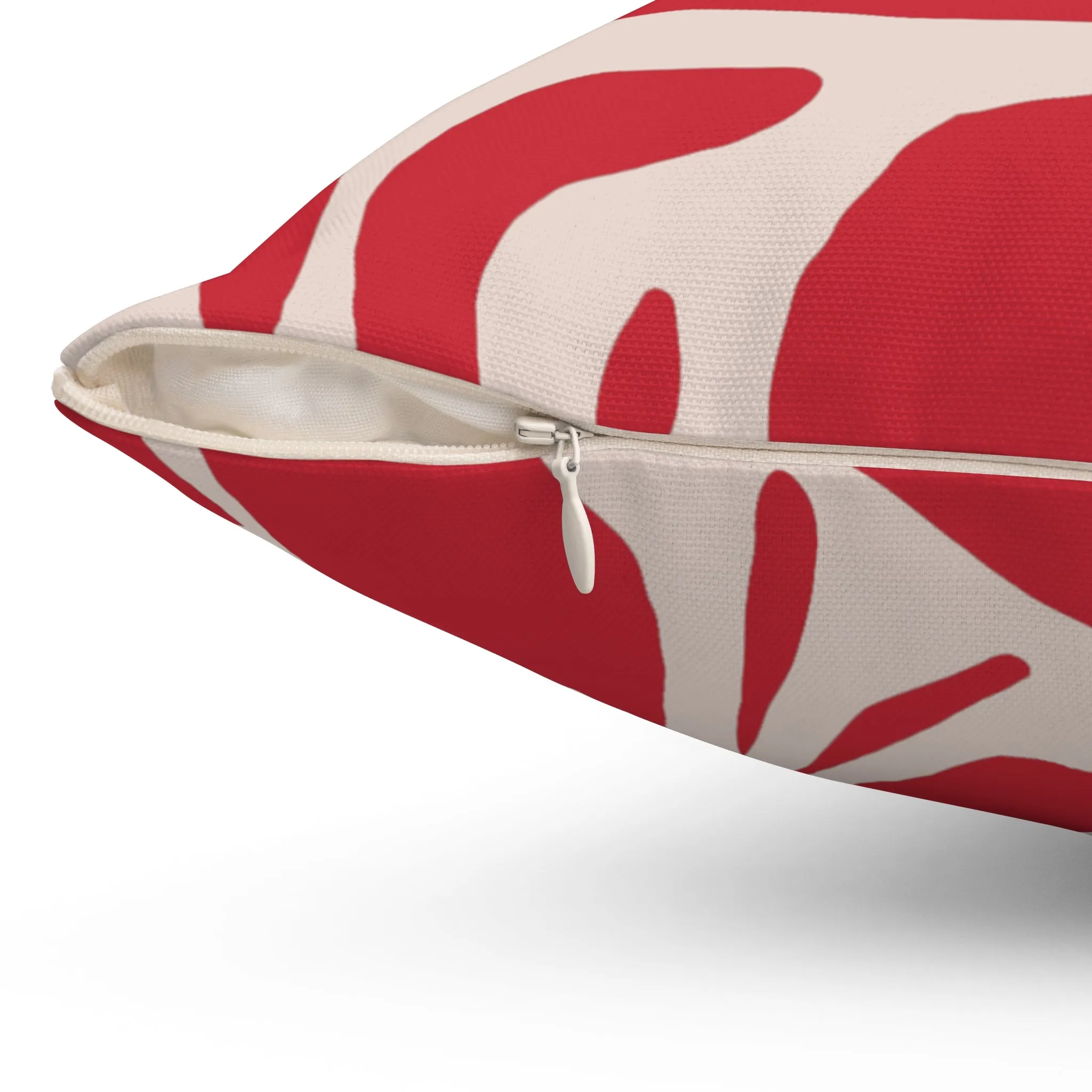 Red & Oat Throw Pillow by Shelbi Nicole