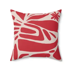 Red & Oat Throw Pillow by Shelbi Nicole