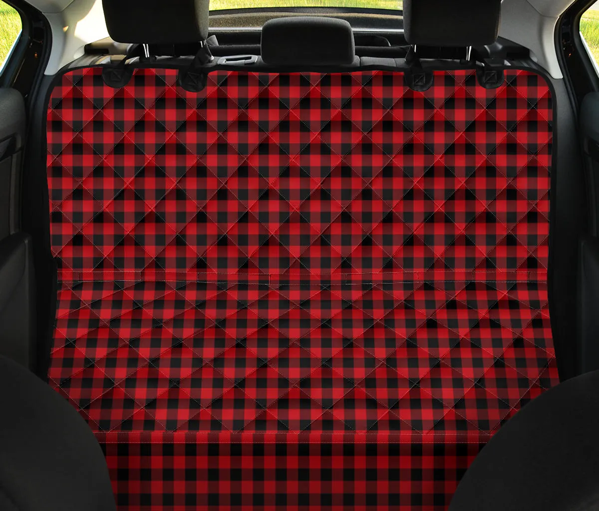 Red Buffalo Plaid Back Seat Matching