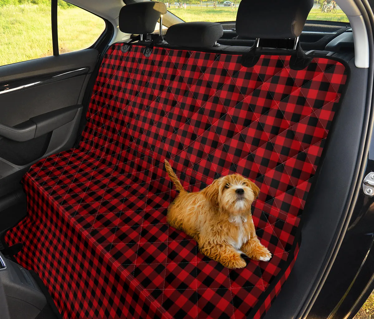Red Buffalo Plaid Back Seat Matching