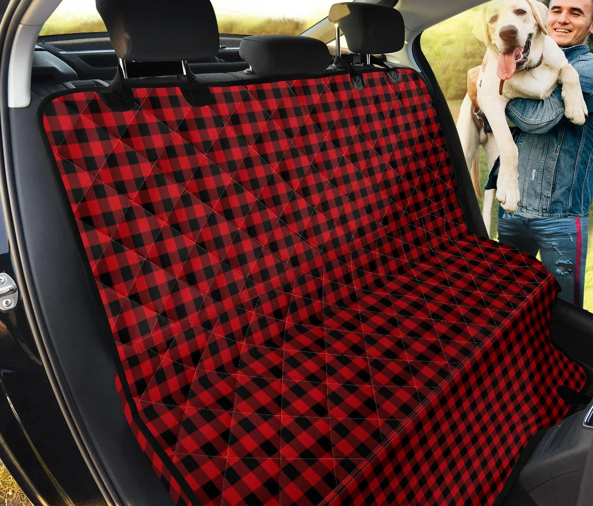 Red Buffalo Plaid Back Seat Matching
