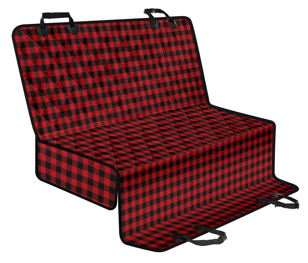 Red Buffalo Plaid Back Seat Matching