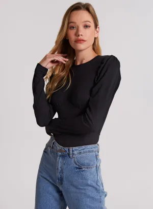 Ribbed Open Back Bodysuit
