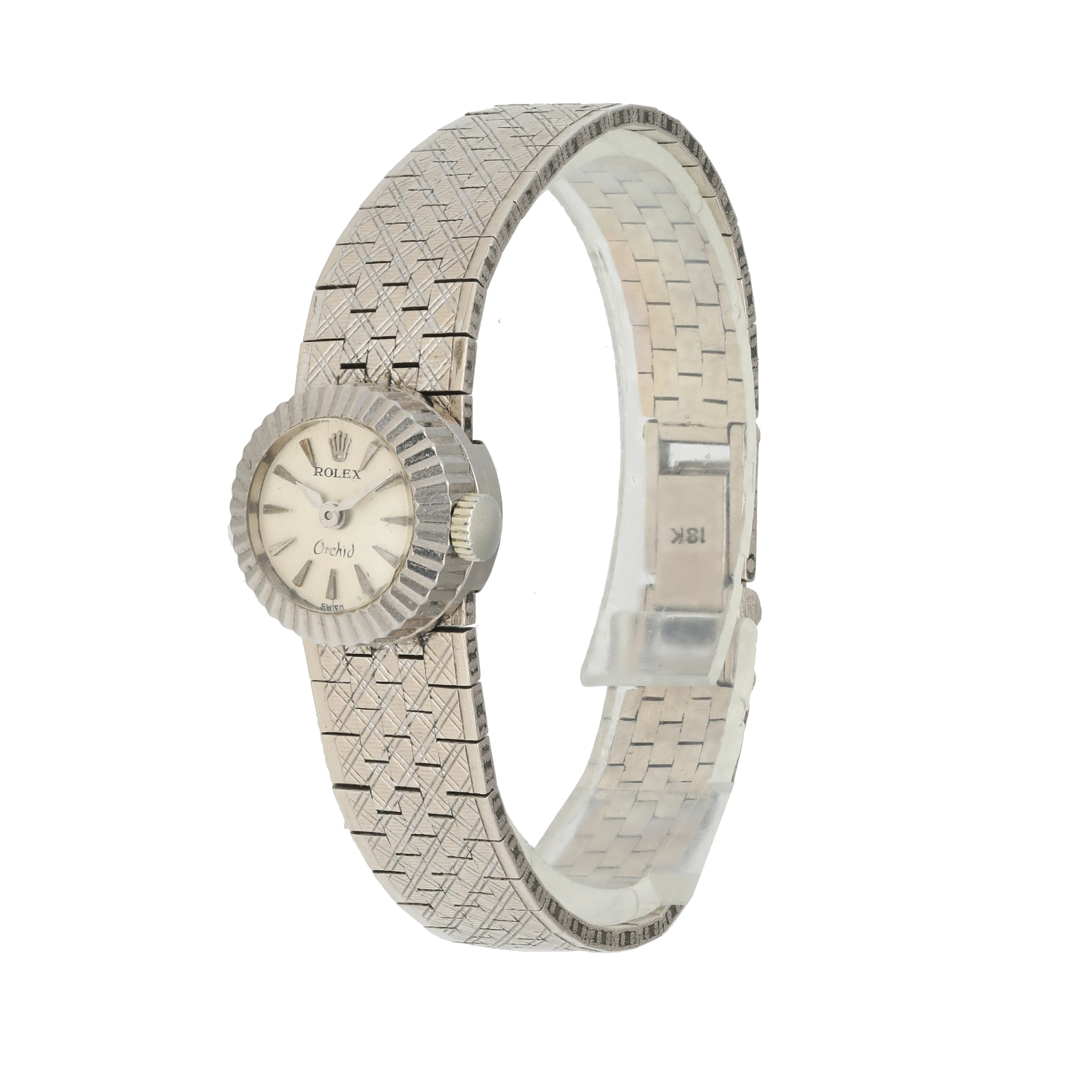 Rolex Orchid Vintage18K White Gold Ladies Watch