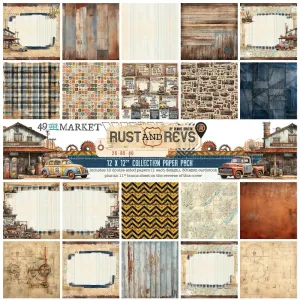 Rust and Rev 12x12” Paper Pack Collection 49 & Market RAR28980