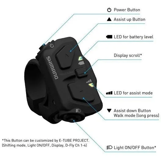 Shimano STEPS SW-EM600-L Switch Left Assist w/o Electric Wire