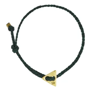 Signature 4mm Bracelet, Gold Triangle in Forest