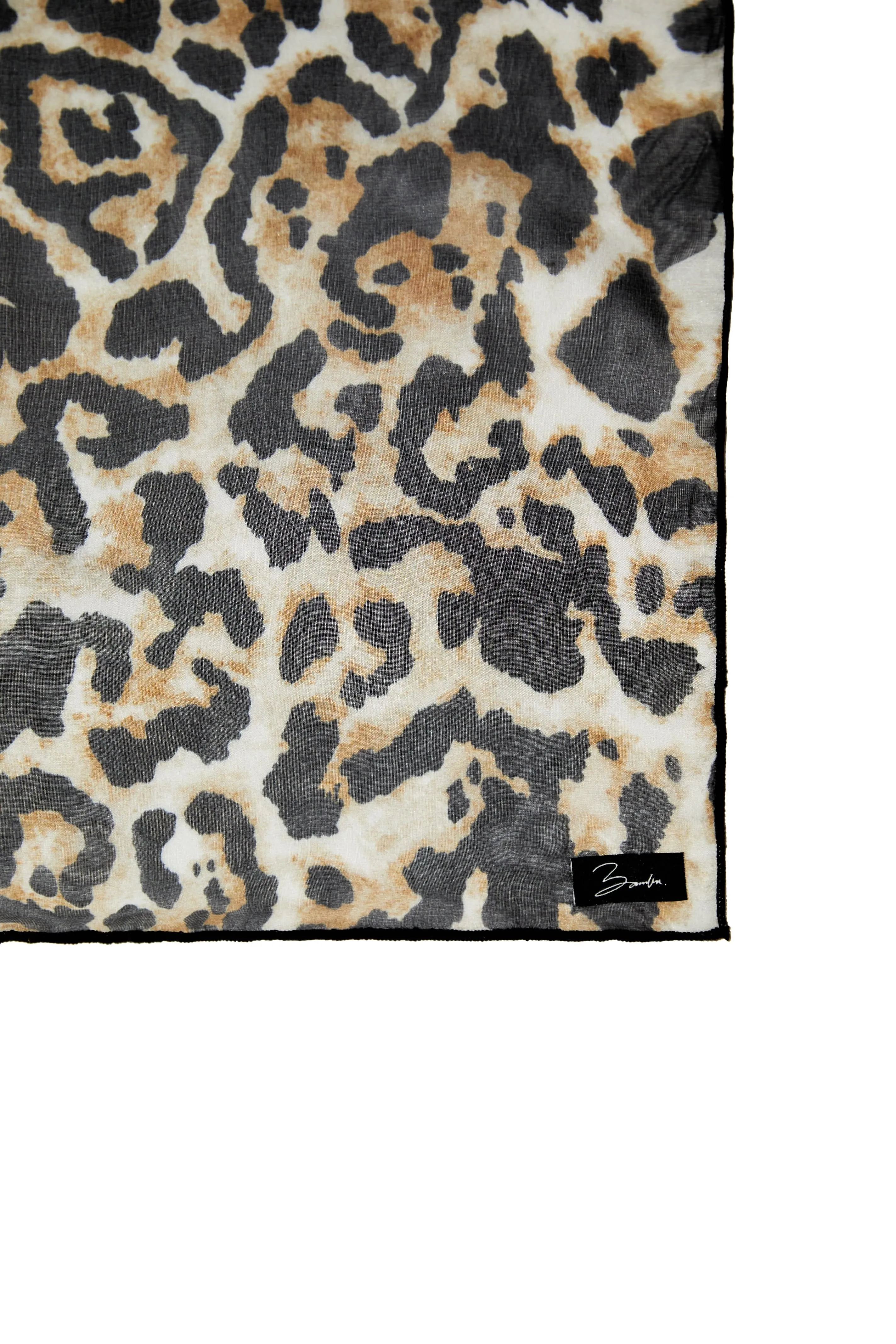 SILK scarf- leopard