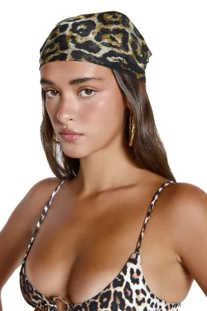 SILK scarf- leopard
