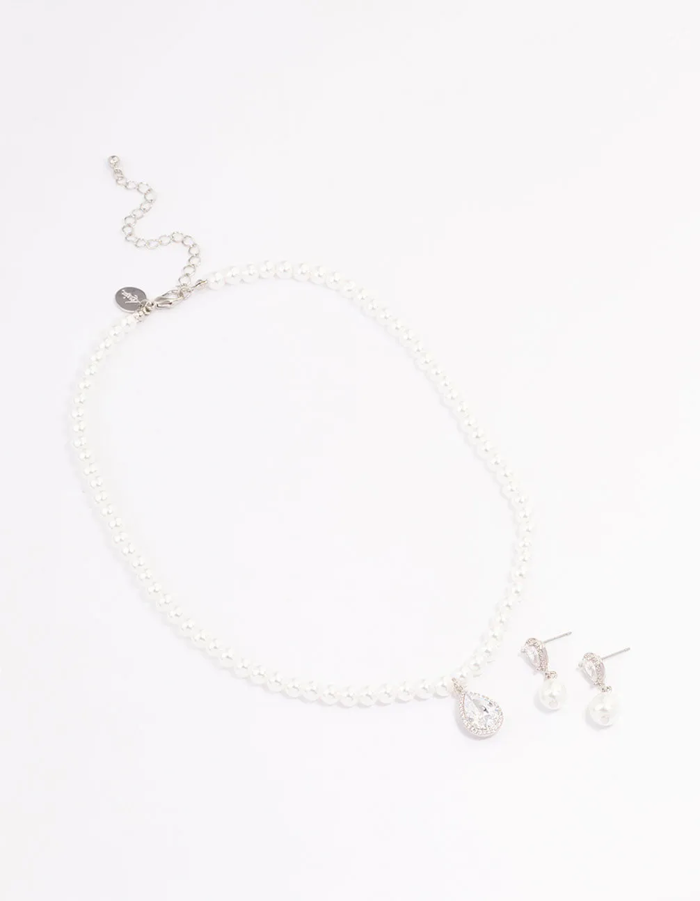 Silver Multi Cubic Zirconia Jewellery Set