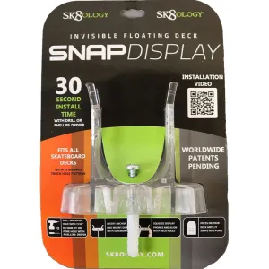 Sk8ology Invisible Floating Skateboard Deck Snap Display