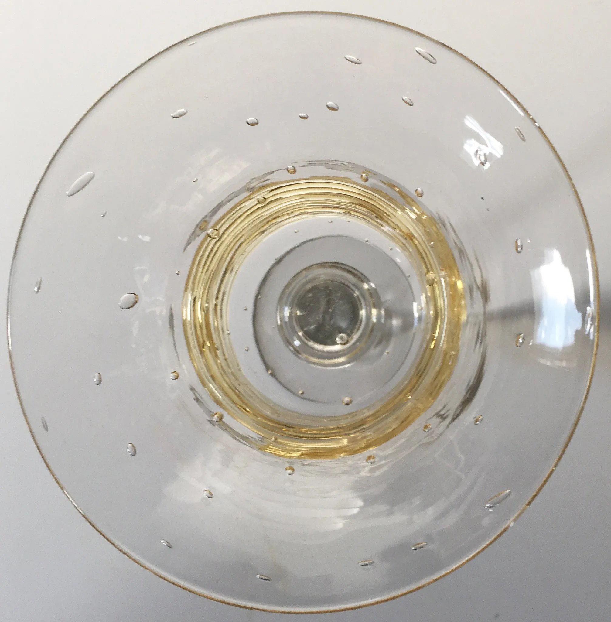 SOLD American  H.C. Fry Glass Set of 14 Cordial Glasses with Gold Threads