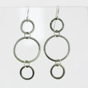 Triple Stainless Steel Hoop Earrings